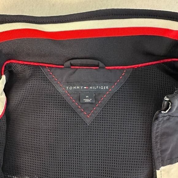 Tommy Hilfiger Jacket Womens Medium Coastal Yachting Sailing Colorblock Hooded - Picture 11 of 12